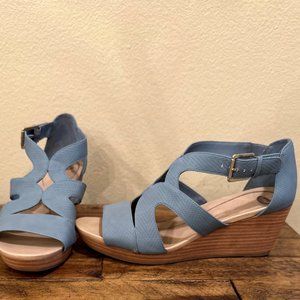 Dr. Scholl's Wedge Sandal, Marine Blue, 10M